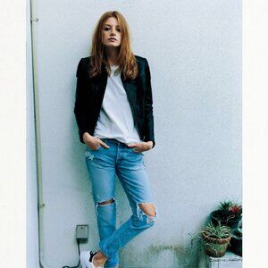 Moussy "McAllen" Blue Jean with Ripped Knee, size 31 (fits like a slim size 30)